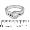 Thumbnail Image 2 of Previously Owned - 1 CT. T.W. Diamond Bezel Set Engagement Ring in 14K White Gold