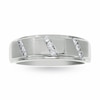 Previously Owned - Men's 1/4 CT. T.W. 9-Stone Diamond Wedding Band in 14K White Gold