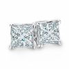 Previously Owned - 1/2 CT. T.W. Princess-Cut Celebration Diamond® Solitaire Stud Earrings in 18K White Gold