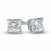 Previously Owned - 1/3 CT. T.W. Princess-Cut Celebration Diamond® Solitaire Stud Earrings in 18K White Gold