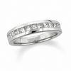 Thumbnail Image 1 of Previously Owned - 1/2 CT. T.W. Princess-Cut Diamond Wedding Band in 14K White Gold
