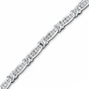 Thumbnail Image 1 of Previously Owned - 1 CT. T.W. Diamond Channel "X" Link Bracelet in 10K White Gold