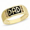 Thumbnail Image 1 of Previously Owned - Men's 10K Gold "Dad" Ring with Diamond Accents