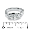 Thumbnail Image 3 of Previously Owned - 1-1/2 CT. T.W. Diamond Diagonal Three Stone Ring in 14K White Gold