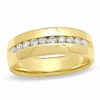 Thumbnail Image 0 of Previously Owned - Men's 1/2 CT. T.W. Diamond Channel Band in 14K Gold