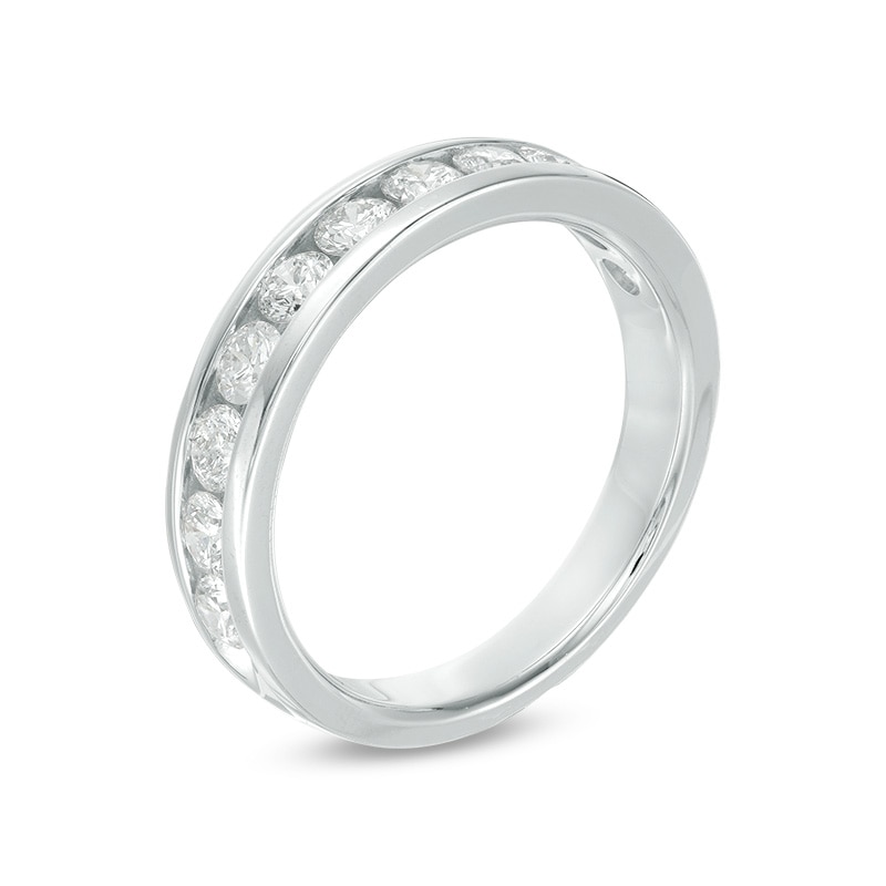 Main Image 2 of Previously Owned - 1 CT. T.W. Diamond Channel Band in 14K White Gold