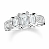 Thumbnail Image 1 of Previously Owned - 2 CT. T.W. Emerald-Cut Diamond Three Stone Ring in 18K White Gold