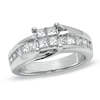 Previously Owned - 1-1/4 CT. T.W. Quad Princess-Cut Diamond Engagement Ring in 14K White Gold
