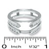 Thumbnail Image 2 of Previously Owned - 1/2 CT. T.W. Diamond Cathedral Ring Wrap in 14K White Gold