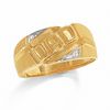 Thumbnail Image 1 of Previously Owned - Men's 10K Gold Diamond Accent "Dad" Ring