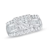 Thumbnail Image 1 of Previously Owned - 2 CT. T.W. Princess-Cut Diamond Frame Engagement Ring in 14K White Gold