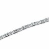Thumbnail Image 1 of Previously Owned - 1 CT. T.W. Diamond Fashion "X" Bracelet in 10K White Gold