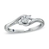 Thumbnail Image 1 of Previously Owned - Cherished Promise Collection™ 1/10 CT. T.W. Composite Diamond Flower Promise Ring in 10K White Gold
