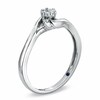 Thumbnail Image 2 of Previously Owned - Cherished Promise Collection™ 1/10 CT. T.W. Composite Diamond Flower Promise Ring in 10K White Gold