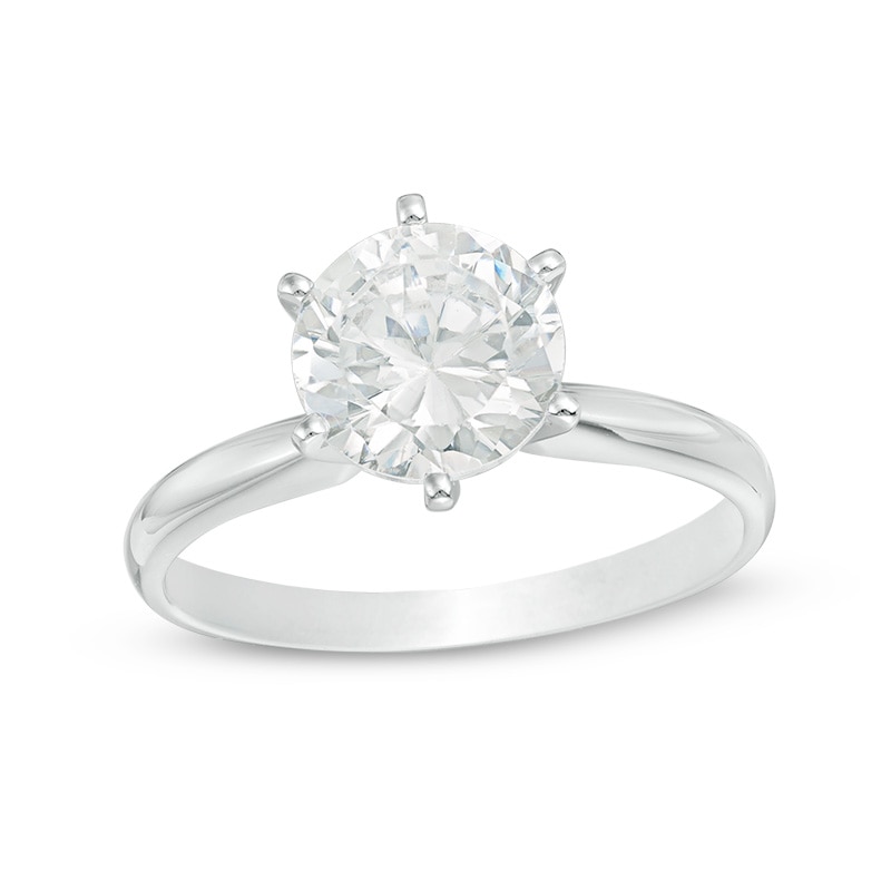 Main Image 1 of Previously Owned - 1-1/2 CT.  Diamond Solitaire Engagement Ring in 14K White Gold (I/I2)