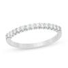 Thumbnail Image 1 of Previously Owned - 1/4 CT. T.W. Diamond Ribbon Band in 14K White Gold