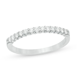 Previously Owned - 1/4 CT. T.W. Diamond Ribbon Band in 14K White Gold