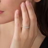 Thumbnail Image 3 of Previously Owned - 1/4 CT. T.W. Diamond Ribbon Band in 14K White Gold