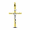 Thumbnail Image 0 of Previously Owned - 14K Two-Tone Gold Triangular Crucifix Charm