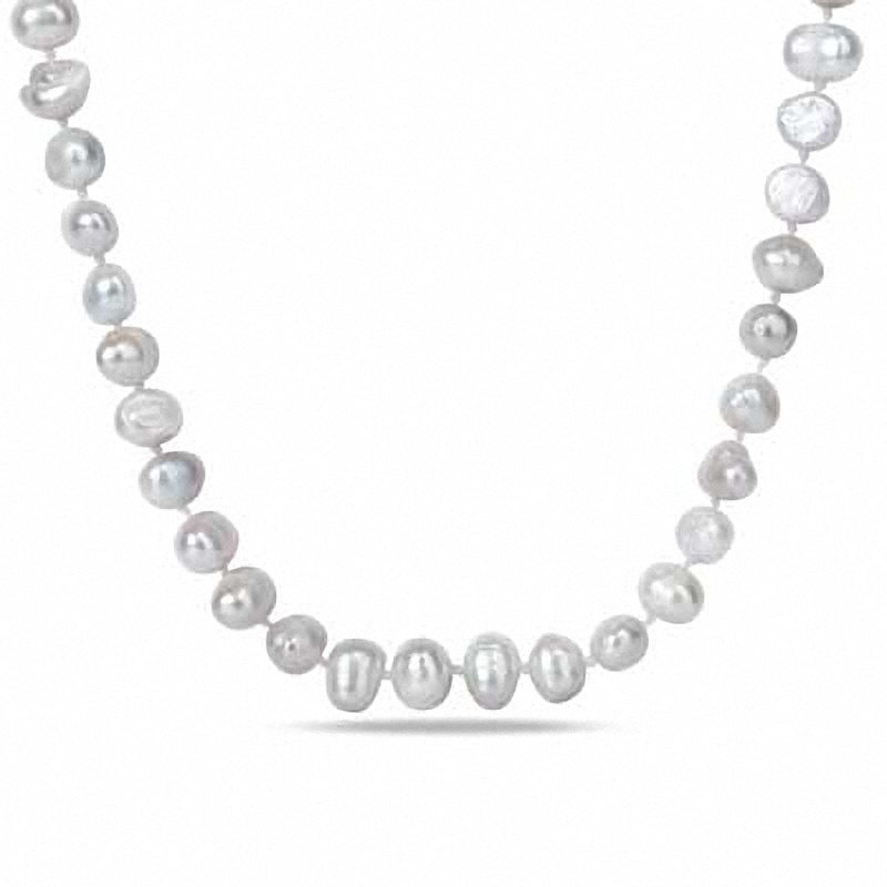 Main Image 1 of Previously Owned-8.0-9.0mm Freshwater Cultured Pearl Strand Necklace