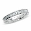 Thumbnail Image 1 of Previously Owned - 1/2 CT. T.W. Princess-Cut and Baguette Diamond Channel Band in 14K White Gold