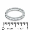 Thumbnail Image 3 of Previously Owned - 1/2 CT. T.W. Princess-Cut and Baguette Diamond Channel Band in 14K White Gold