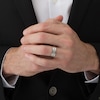 Thumbnail Image 3 of Previously Owned - Men's 1/8 CT. T.W. Diamond Comfort-Fit Wedding Band in Stainless Steel