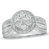Thumbnail Image 0 of Previously Owned - 1 CT. T.W. Diamond Cluster Frame Ring in 10K White Gold