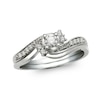 Thumbnail Image 1 of Previously Owned - 1/4 CT. T.W. Diamond Bypass Bridal Set in 10K White Gold