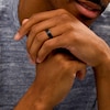 Thumbnail Image 2 of Previously Owned - 6.0mm Comfort Fit Black Tungsten Wedding Band