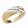 Thumbnail Image 1 of Previously Owned - Diamond Accent Slant Wedding Band in 10K Gold