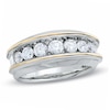 Thumbnail Image 1 of Previously Owned - 1-1/2 CT. T.W. Diamond Seven Stone Wedding Band in 10K Two-Tone Gold