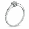 Thumbnail Image 2 of Previously Owned - 1/4 CT. T.W. Diamond Cluster Ring in 14K White Gold