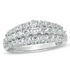 Thumbnail Image 1 of Previously Owned - 1 CT. T.W. Diamond Tapered Triple Row Anniversary Band in 10K White Gold