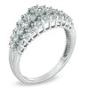 Thumbnail Image 2 of Previously Owned - 1 CT. T.W. Diamond Tapered Triple Row Anniversary Band in 10K White Gold