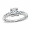 Thumbnail Image 0 of Previously Owned - 1/2 CT. T.W. Princess-Cut Diamond Framed Engagement Ring in 14K White Gold