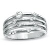Thumbnail Image 1 of Previously Owned - 1/2 CT. T.W. Diamond Orbit Band in 10K White Gold
