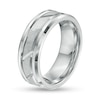 Thumbnail Image 1 of Previously Owned - Men's 8.0mm Comfort Fit Slant Groove Tungsten Wedding Band