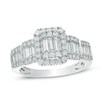 Thumbnail Image 1 of Previously Owned - 1 CT. T.W. Multi Baguette Diamond Frame Ring in 14K White Gold