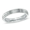 Thumbnail Image 0 of Previously Owned - Men's 4.0mm Grooved Comfort Fit Cobalt Wedding Band