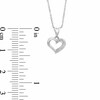 Thumbnail Image 2 of Previously Owned - Diamond Accent Heart Pendant in 10K White Gold