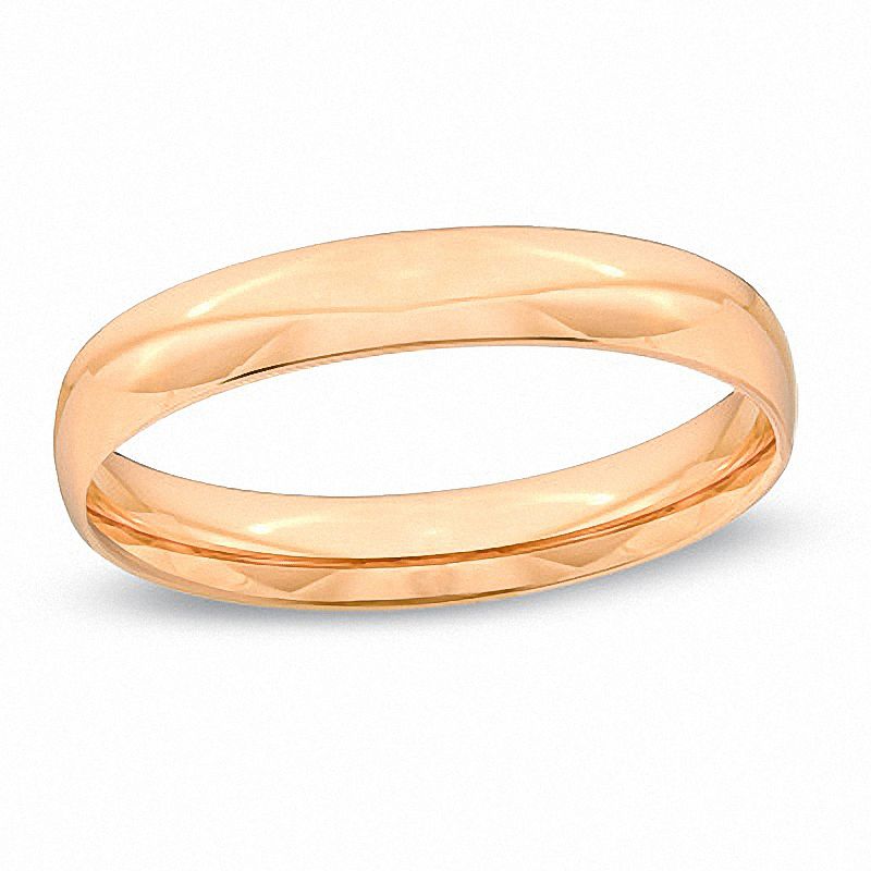 Previously Owned - Ladies' 3.0mm Wedding Band in 10K Rose Gold