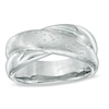 Thumbnail Image 0 of Previously Owned - Sterling Silver Shimmer Criss-Cross Band