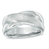 Thumbnail Image 1 of Previously Owned - Sterling Silver Shimmer Criss-Cross Band
