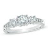 Thumbnail Image 1 of Previously Owned - 1 CT. T.W. Diamond Past Present Future® Engagement Ring in 14K White Gold