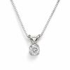 Thumbnail Image 1 of Previously Owned - 1/6 CT. Diamond Solitaire Pendant in 10K White Gold