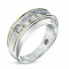 Thumbnail Image 2 of Previously Owned - 1 CT. T.W. Diamond Five Stone Band in 10K Two-Tone Gold
