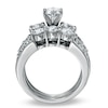 Thumbnail Image 1 of Previously Owned - 3 CT. T.W. Diamond Past Present Future® Bridal Set in 14K White Gold