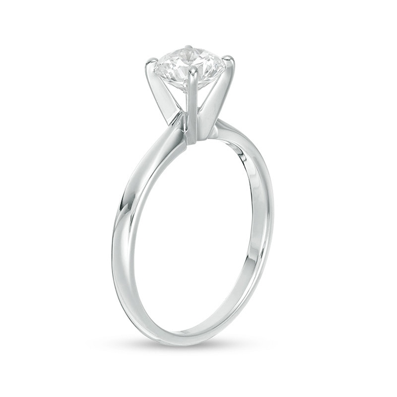 Main Image 2 of Previously Owned - 1 CT. Diamond Solitaire Engagement Ring in 14K White Gold (I/I1)