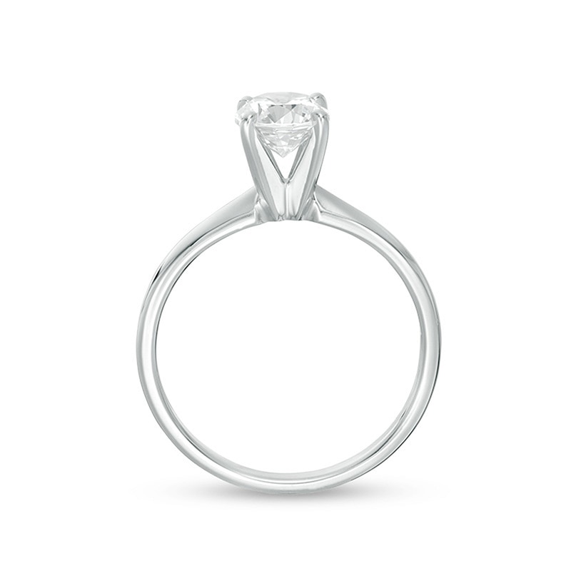 Main Image 4 of Previously Owned - 1 CT. Diamond Solitaire Engagement Ring in 14K White Gold (I/I1)